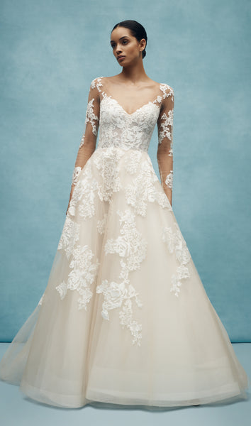 Anne barge long 2025 sleeve wedding dress