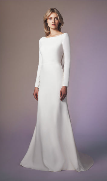 Anne barge long store sleeve wedding dress